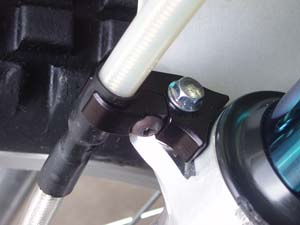 Brake Line Clamp installed